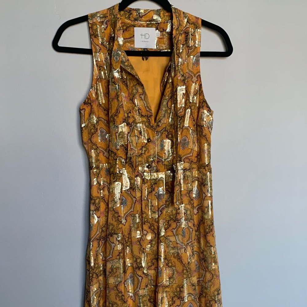 Breathtaking Golden Dress Anthropologie